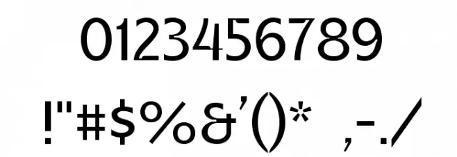 Gatometrix Font OTHER CHARS