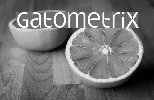 Gatometrix Font examples