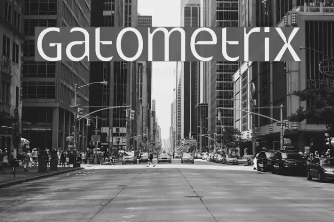 Gatometrix Font examples