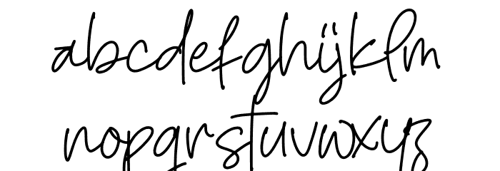 Gatrello Font LOWERCASE