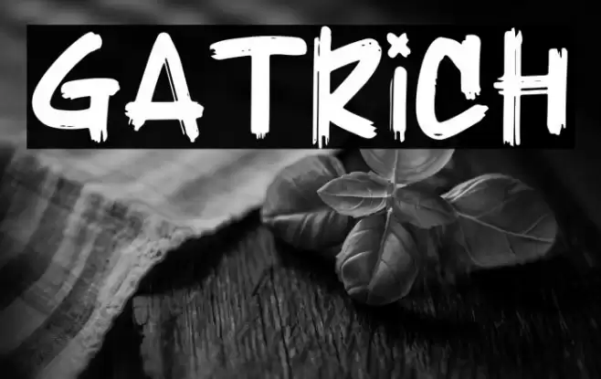 Gatrich Font examples