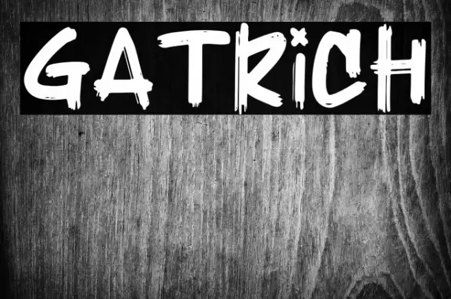 Gatrich Font examples