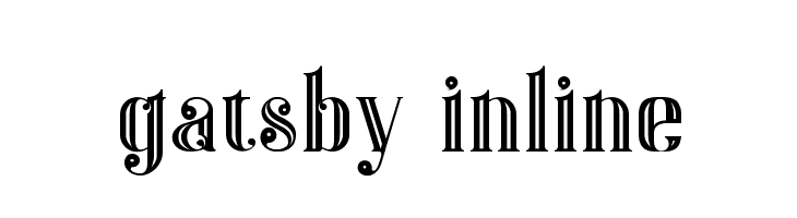 Gatsby Inline  font caratteri gratis