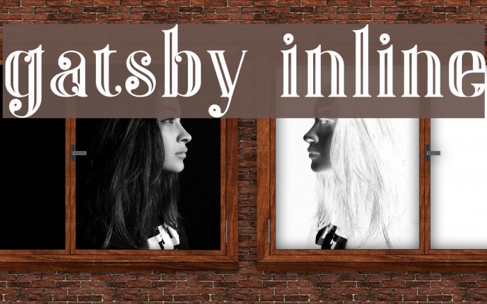 Gatsby Inline Font examples