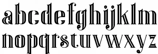 Gatsby Inline Schriftart Groß