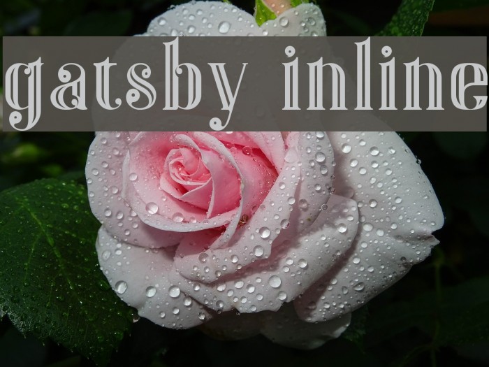 Gatsby Inline Шрифта examples