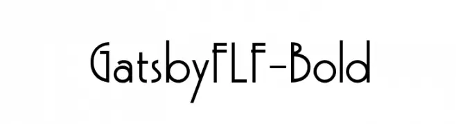 GatsbyFLF-Bold  font caratteri gratis