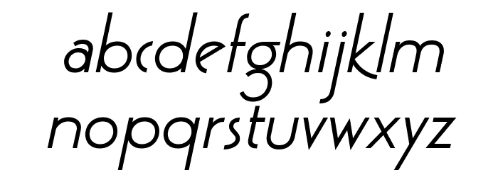 GatsbyFLF-BoldItalic Font LOWERCASE
