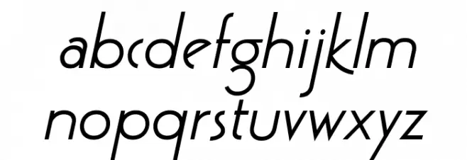 GatsbyFLF-BoldItalic 字体 小写