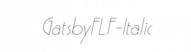 GatsbyFLF-Italic  Descarca Fonturi Gratis