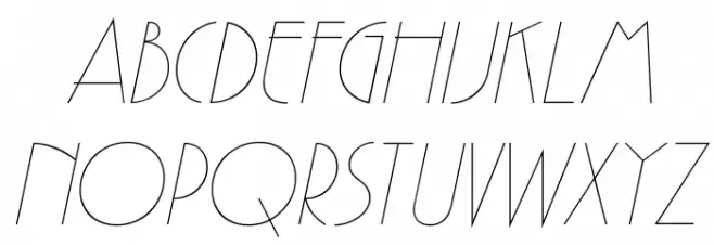 GatsbyFLF-Italic Schriftart Groß