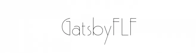 GatsbyFLF  नि: शुल्क फ़ॉन्ट्स डाउनलोड