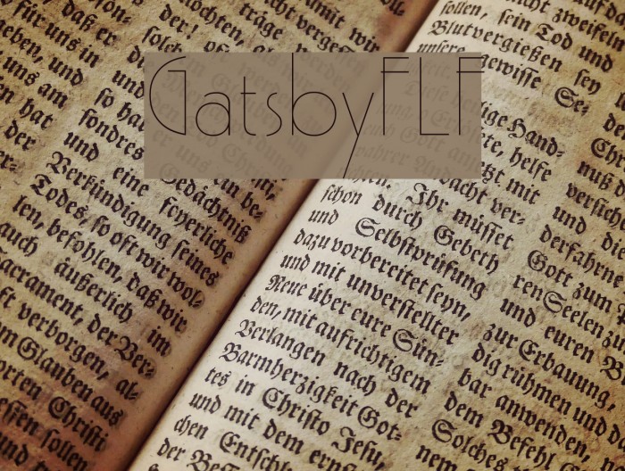 GatsbyFLF Шрифта examples