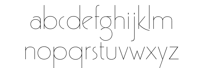GatsbyFLF Шрифта строчной
