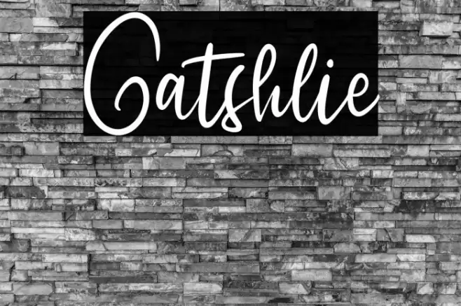 Gatshlie Font examples
