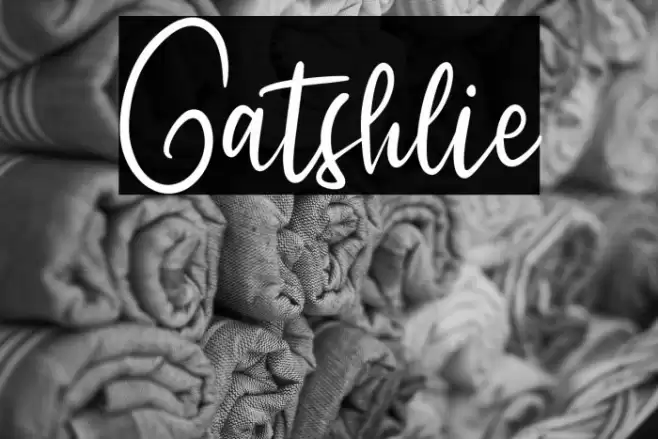 Gatshlie Font examples