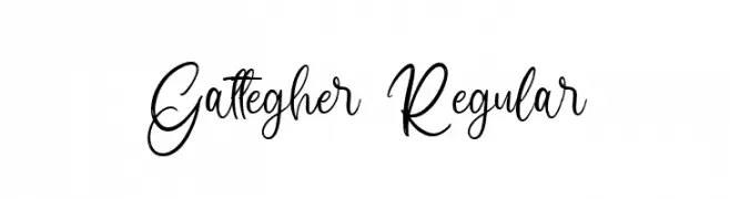 Gattegher Regular  Скачать бесплатные шрифты