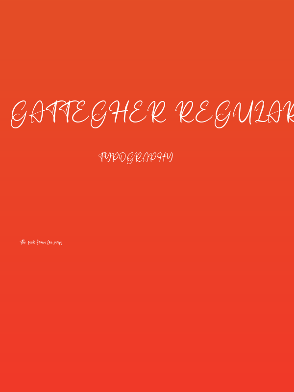 Gattegher Regular Poster