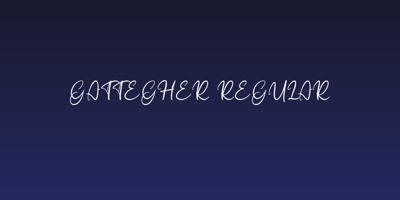 Gattegher Regular Social Header