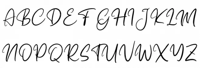 Gattegher-Regular Schriftart Groß