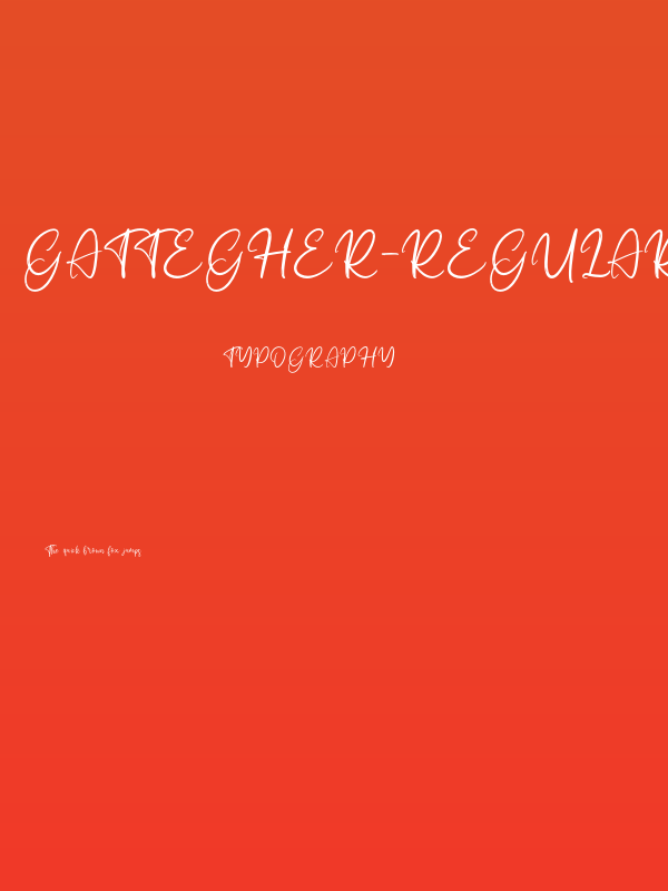 Gattegher-Regular Poster