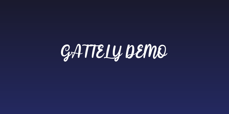 Gattely DEMO Social Header