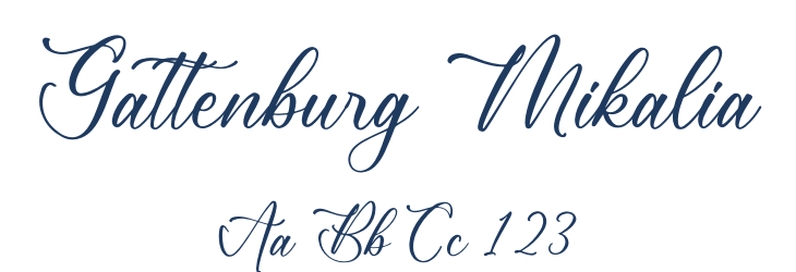 Gattenburg Mikalia Font Preview