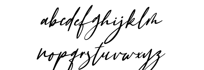 Gattermoon Font LOWERCASE