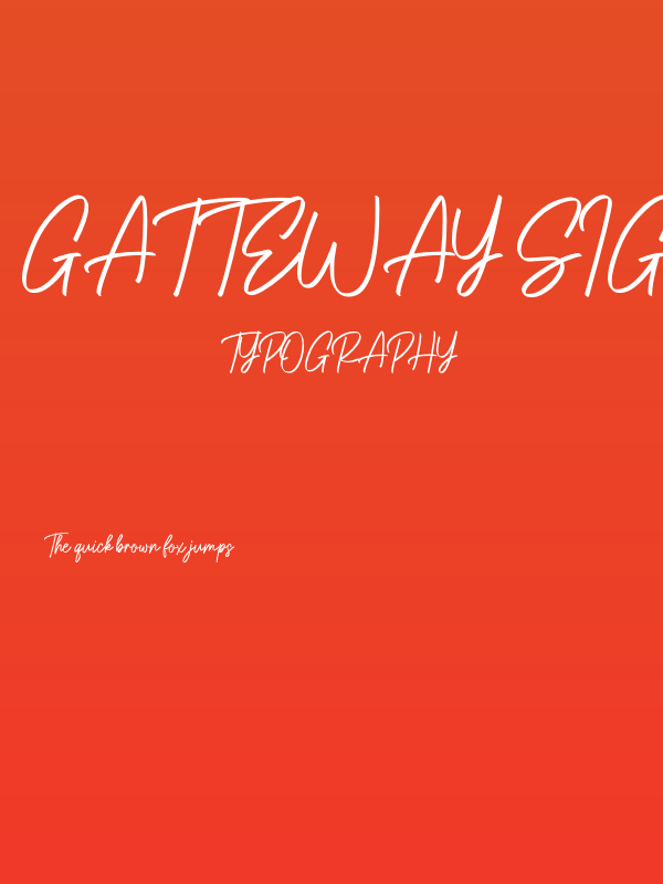 Gatteway Signature Poster