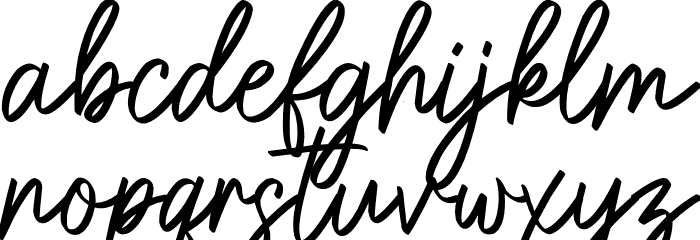 Gatteway Signature Font LOWERCASE