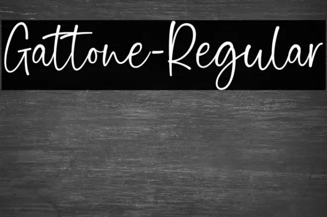Gattone-Regular Font examples