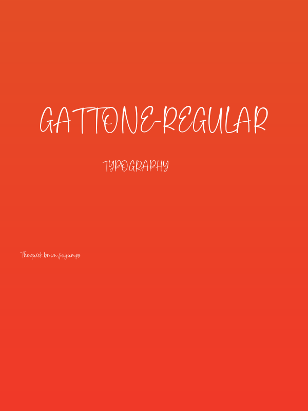 Gattone-Regular Poster