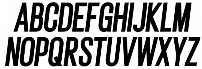 Gatty Extra Bold Italic Fonte MAIÚSCULAS