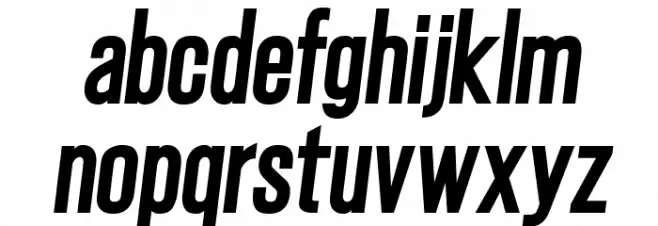 Gatty Extra Bold Italic फ़ॉन्ट लोअरकेस