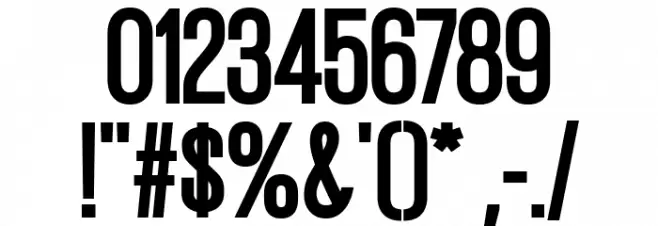 Gatty Extra Bold Font OTHER CHARS