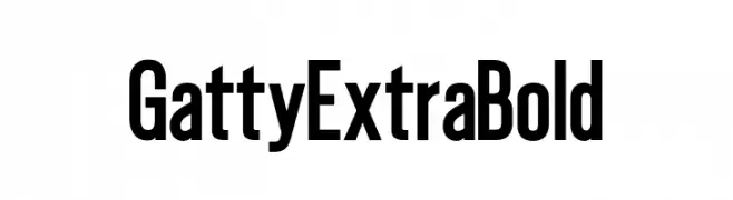 Gatty Extra Bold  font caratteri gratis