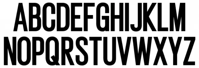 Gatty Extra Bold Шрифта ВЕРХНИЙ