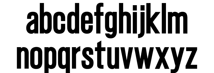 Gatty Extra Bold Font LOWERCASE