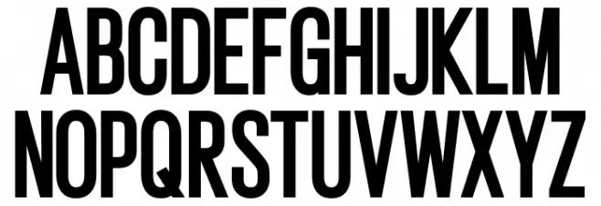 Gatty Extra Bold Шрифта ВЕРХНИЙ