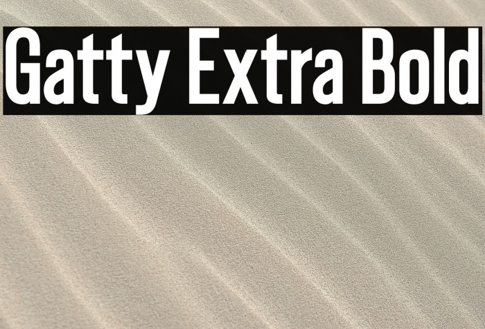 Gatty Extra Bold Example 2