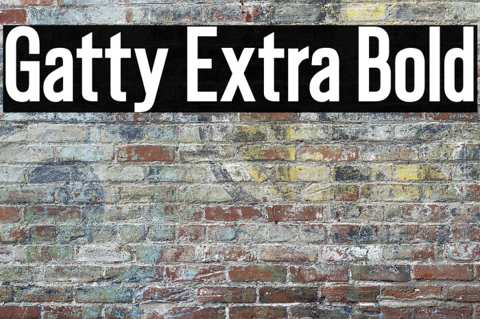 Gatty Extra Bold Example 3