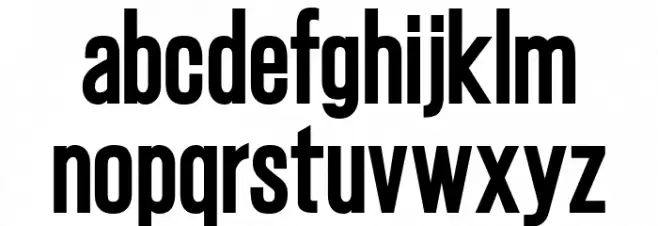 Gatty Extra Bold Caratteri MINUSCOLO