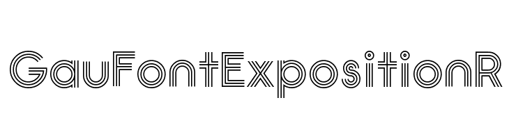 GauFontExpositionR Font