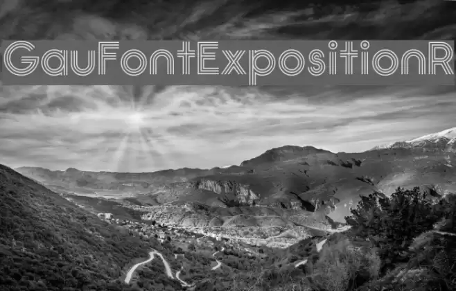 GauFontExpositionR Font examples