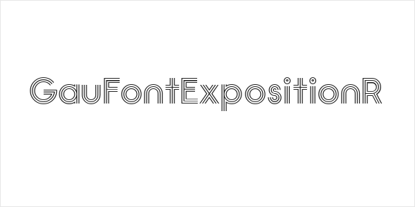 GauFontExpositionR Logo