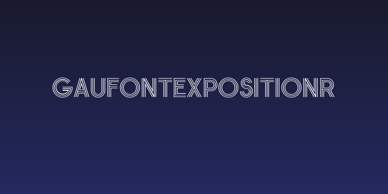 GauFontExpositionR Social Header