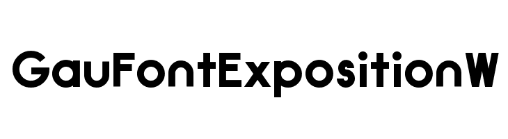 GauFontExpositionW  Fuentes Gratis Descargar