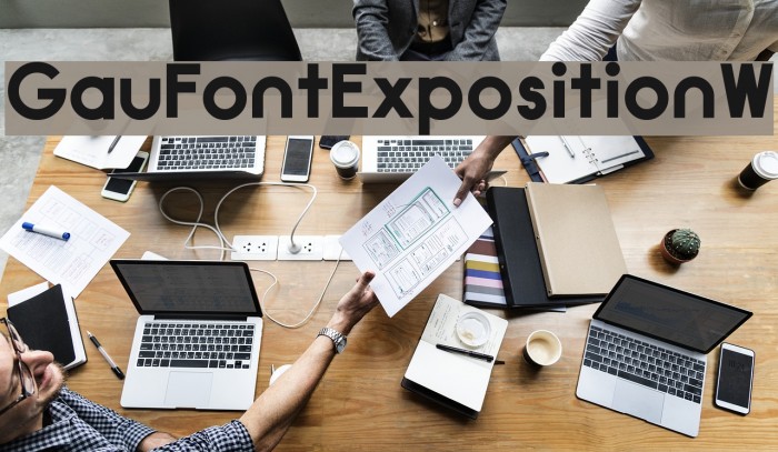 GauFontExpositionW Font examples