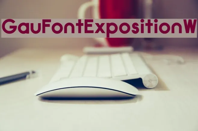 GauFontExpositionW Example 3