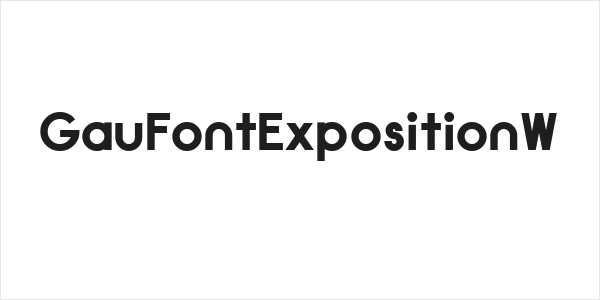 GauFontExpositionW Logo